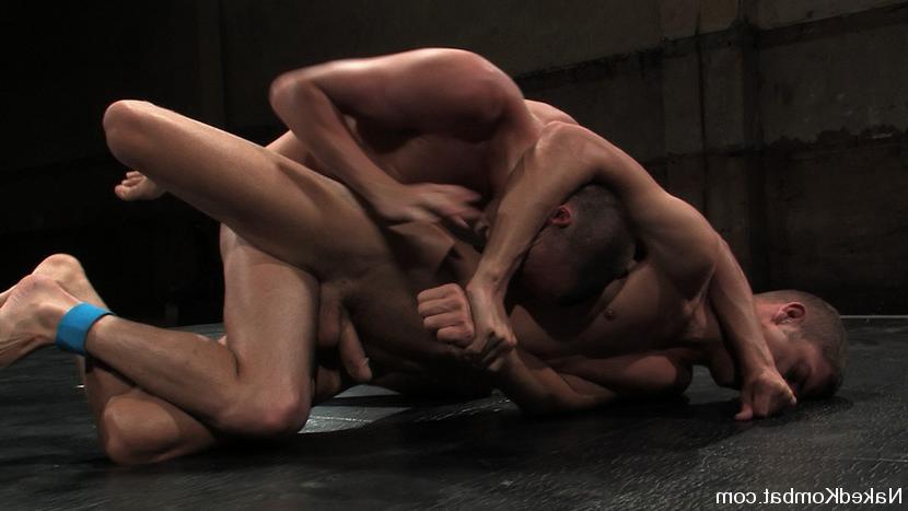 14P Two tall studs with big dicks fight for sexual domination