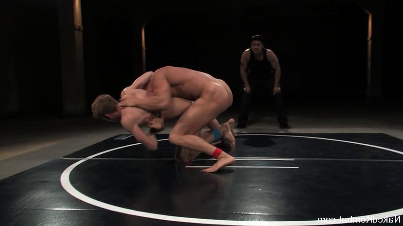 15P Two hot studs fight with hardons in water - Rusty Stevens, Shane Erickson