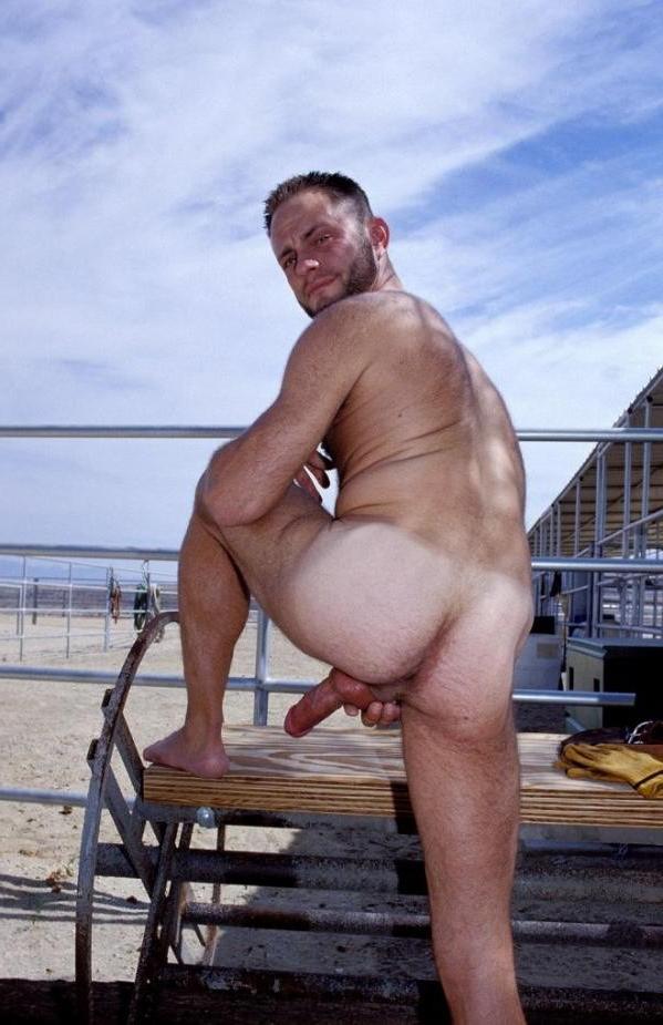 15P Rough cowboy strips and shows off his hot body