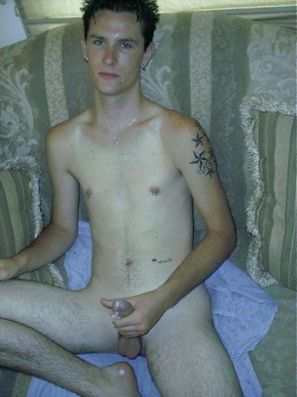 16P fervid twink alone masturbation and watching porno
