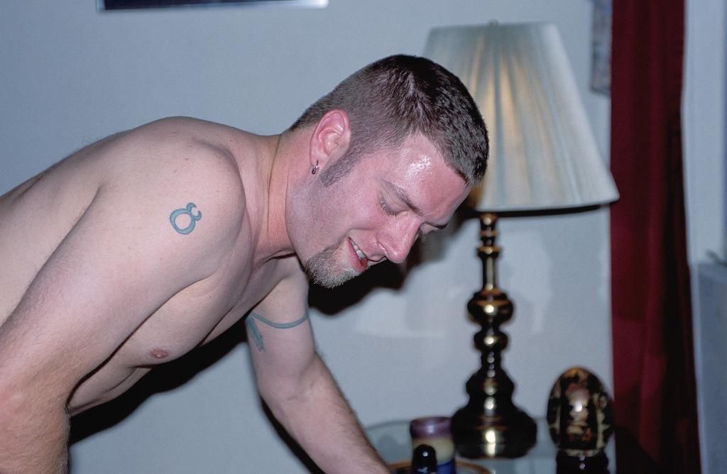 20P Horny gay hunk getting his ass pounded in threesome sex