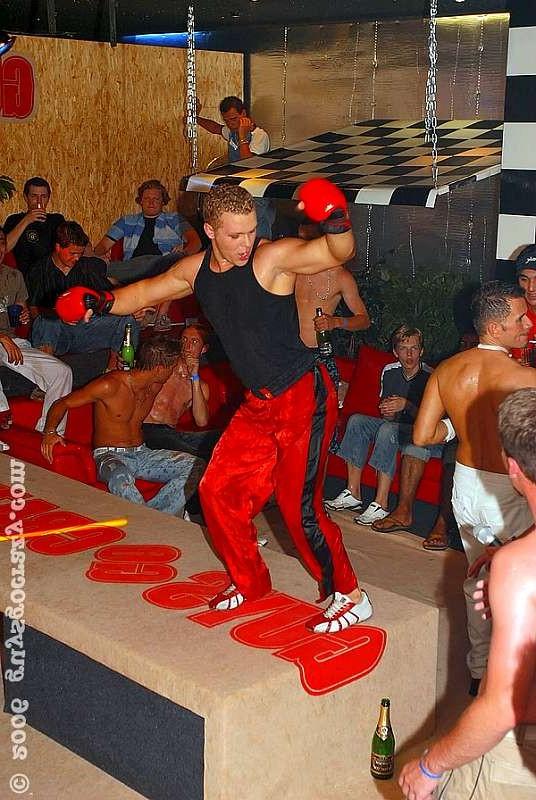 20P Gay guys fighting for a taste of malestrippers dick at an orgy