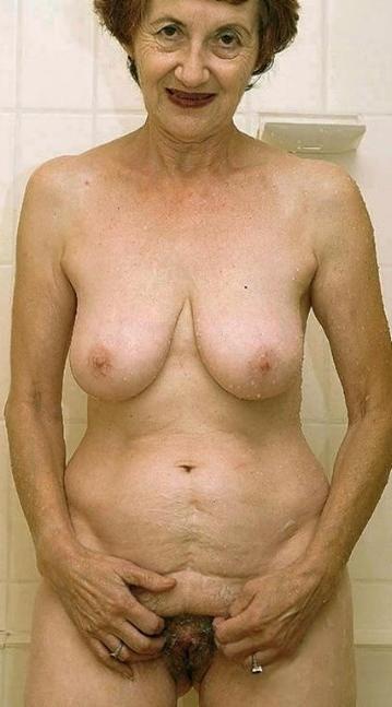 16P Grannies showing their wrinkled bodies
