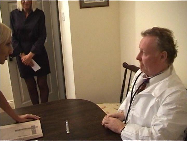 16P Hot granny gets her two holes pumped with her doctors cock