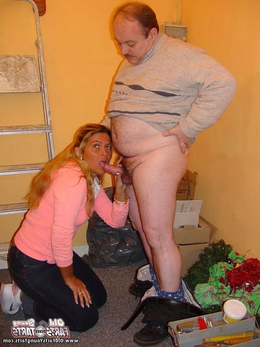 12P Chubby blonde wifey fucked hard by a horny fat grandpa