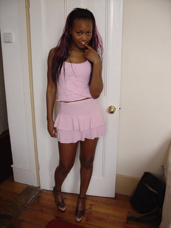 12P Black girl gets her cheeks creamed