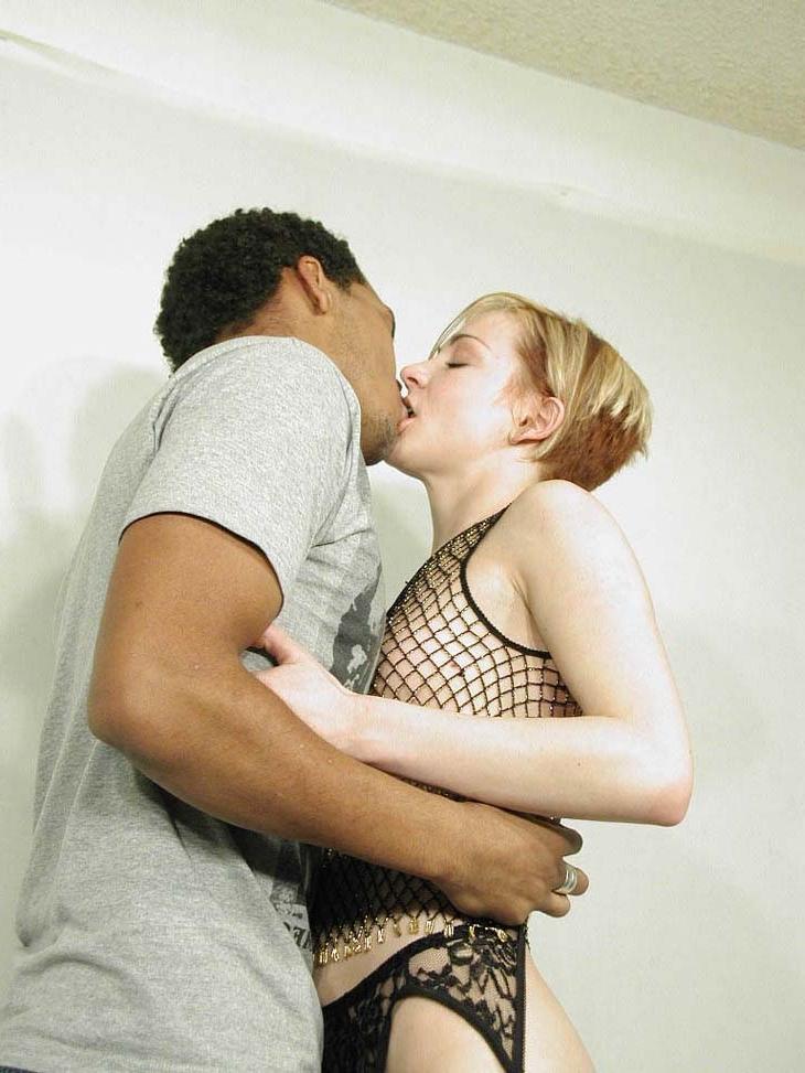 20P Naked horny blonde babe loves riding a hard black cock