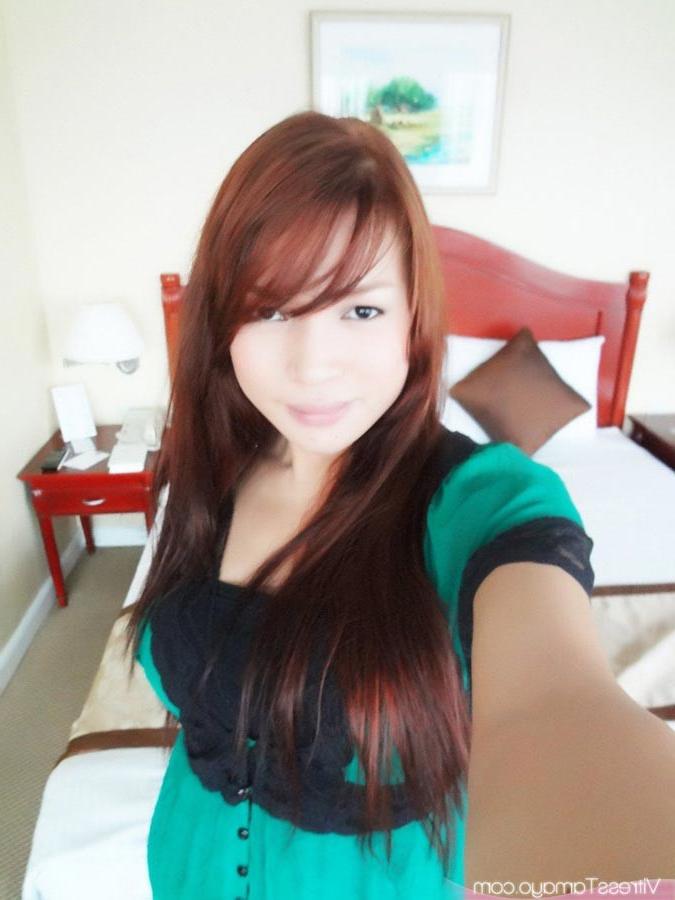 14P Cute SelfShot Photos of Asian Babe with BIG TITS