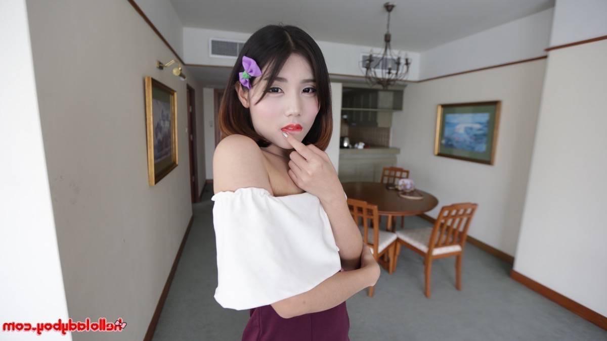 12P Petite shy Ladyboy from Bangkok