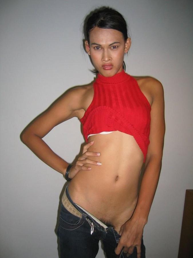 15P Asian Ladyboy Loses Her Jeans To Show Her Perfect Body