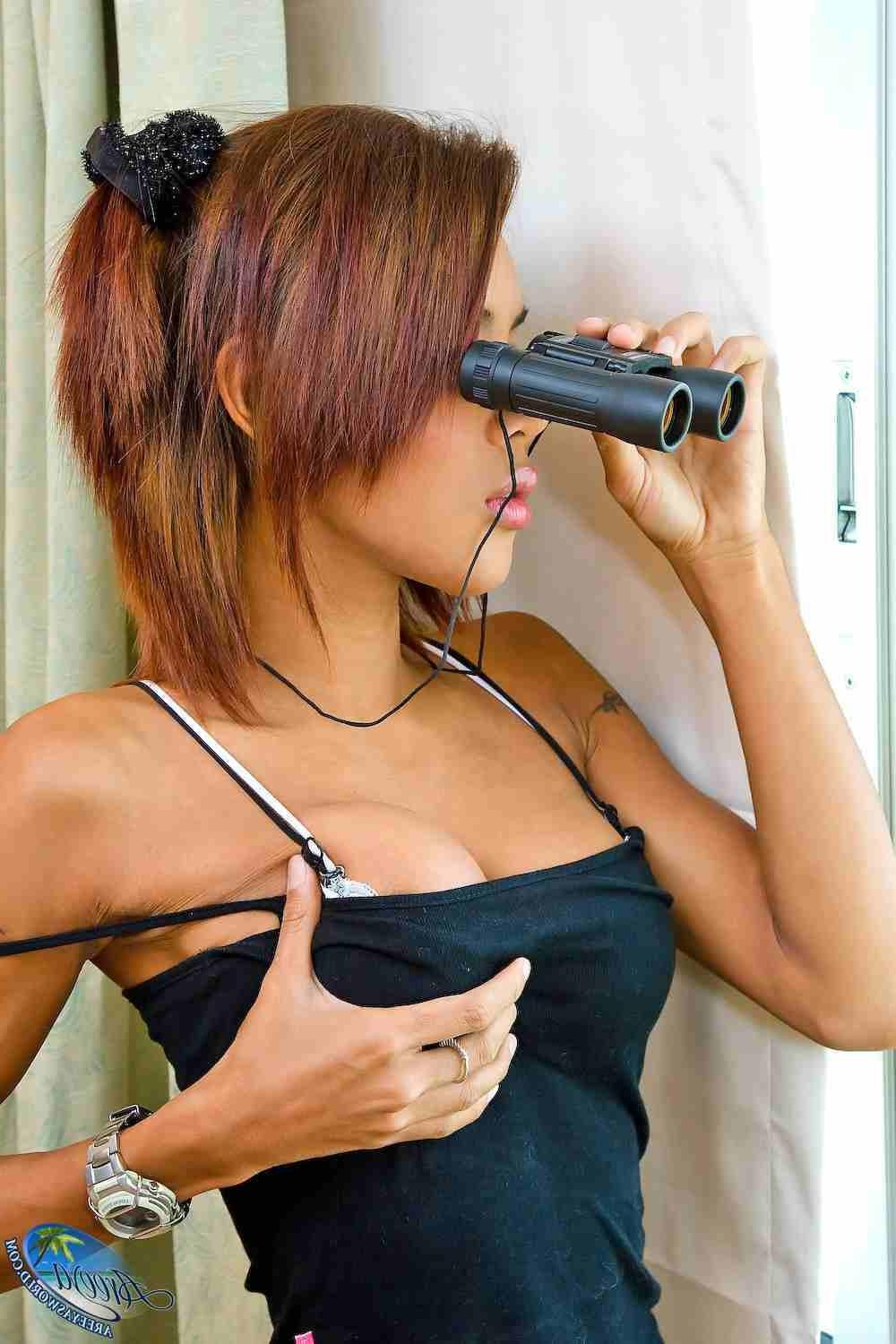 16P Areeya getting horny spying on her neighbors