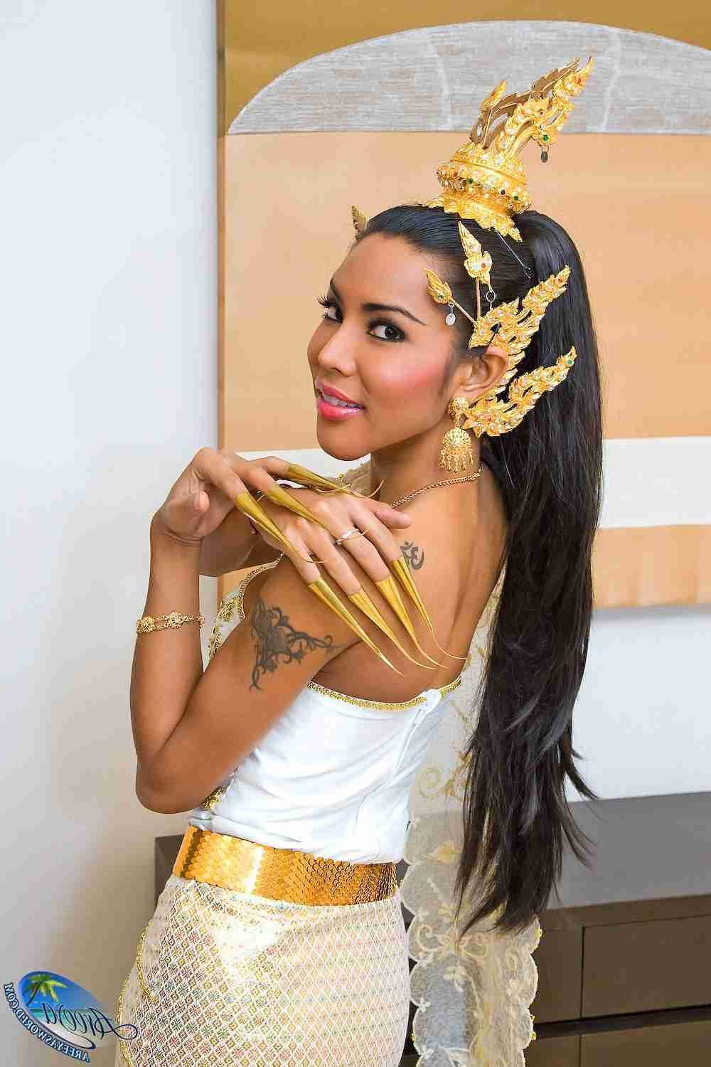 16P Areeya dressed up and stripping