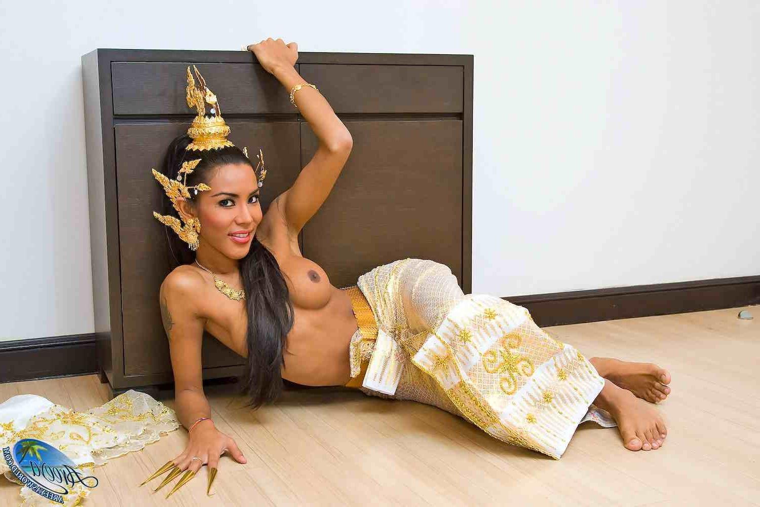 16P Areeya dressed up and stripping