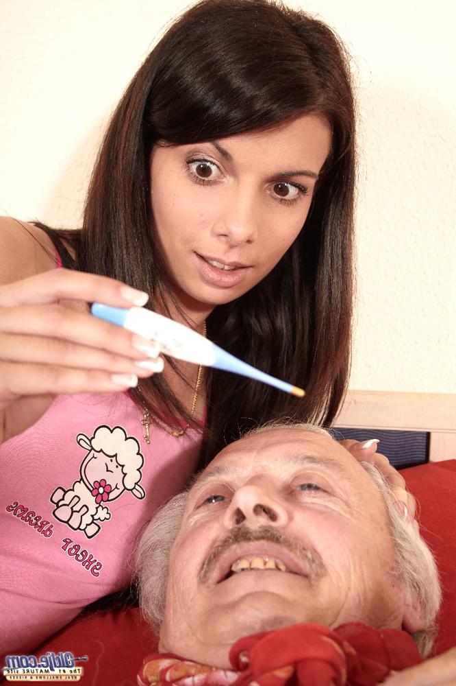 16P Clever old grandpa getting fucked by the cutest home nurse you'll ever see