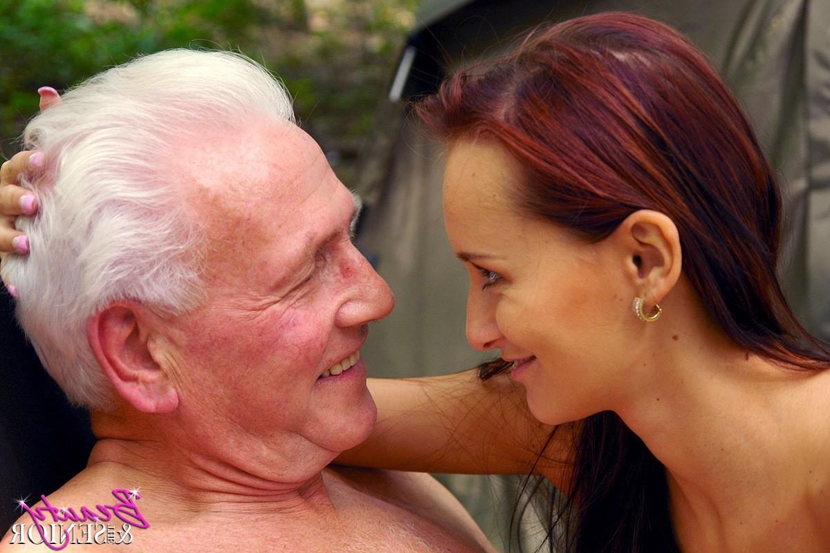 15P Freaky old grandpa fucks a hot teen on campingsite