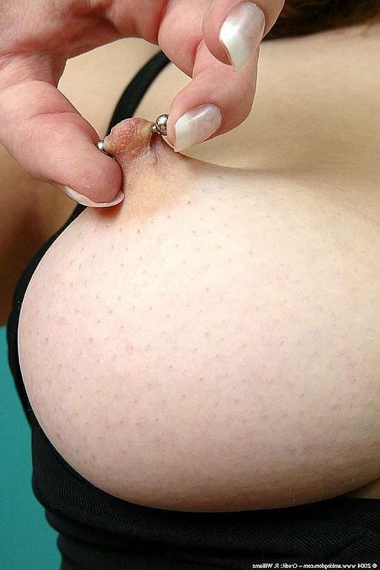 15P Big tit teen pulls her pierced nipples hard