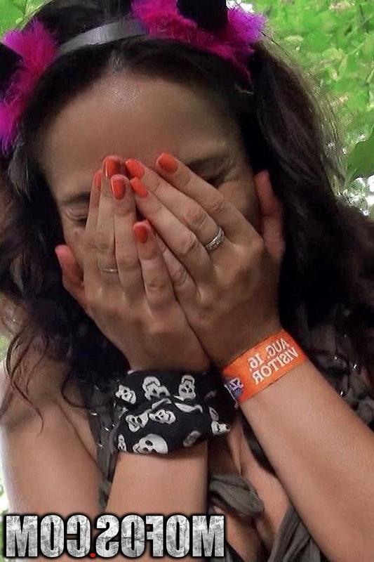 10P Sweet Kristall Rush is pinching her nipples and swallowing dick