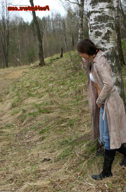 16P Spying on teen peeing in spring forest