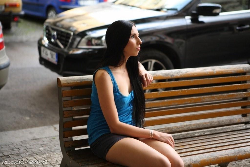 16P Gorgeous east european teen Ami riding a hard rod