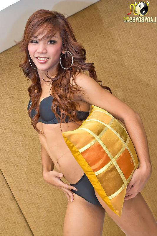 16P This gorgeous ladyboy proudly shows off her petite body and cock