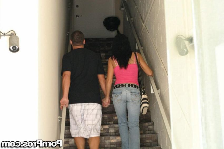 16P busty brunette captured by spycam having sex