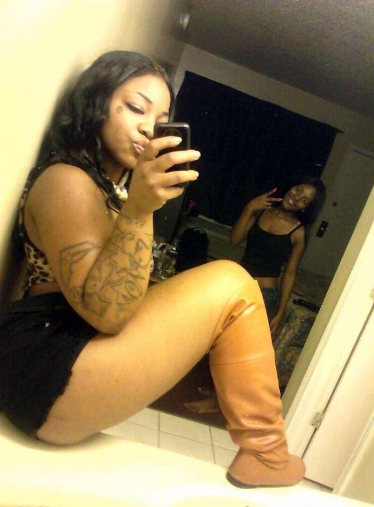 15P Black Teen Revenge - Black teen gfs are posing and fucking gallery 17