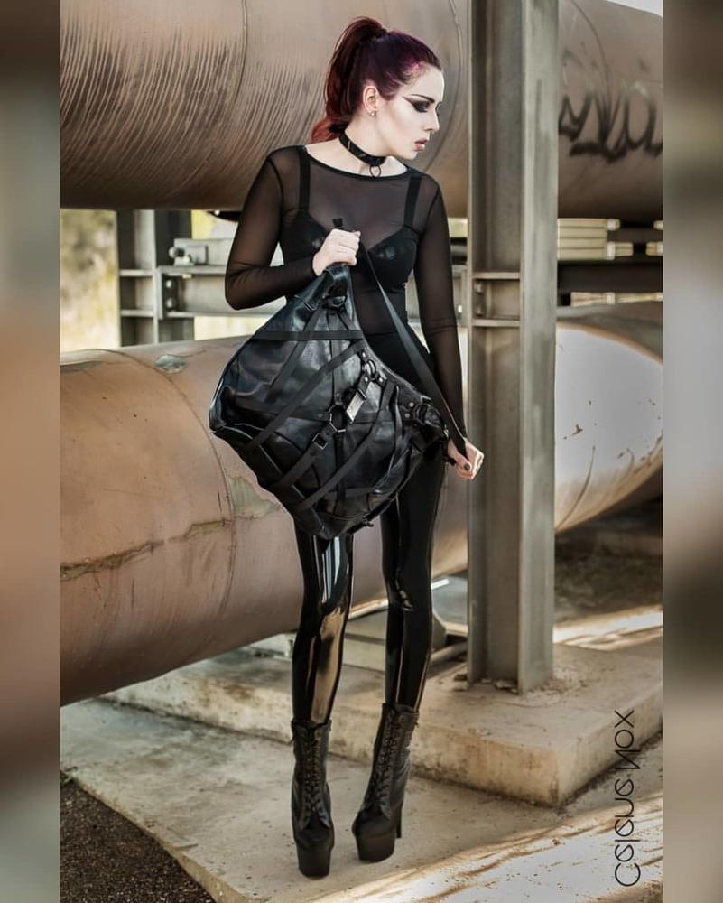 23P Latex rubber handbag