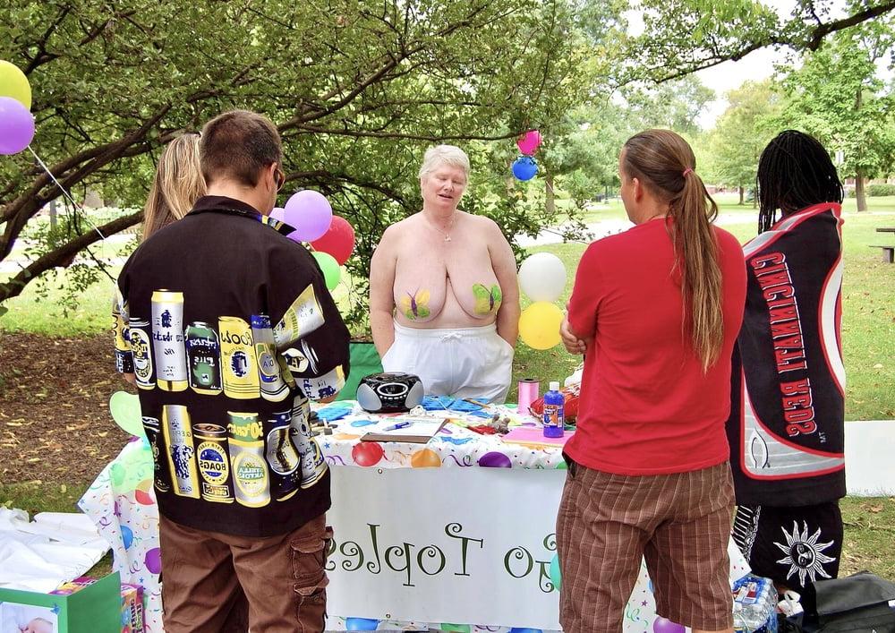 18P Nudist Granny Shows off Nice Huge Tits