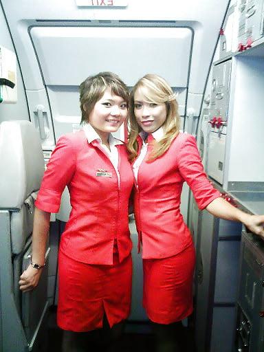 25P Asian air hostess