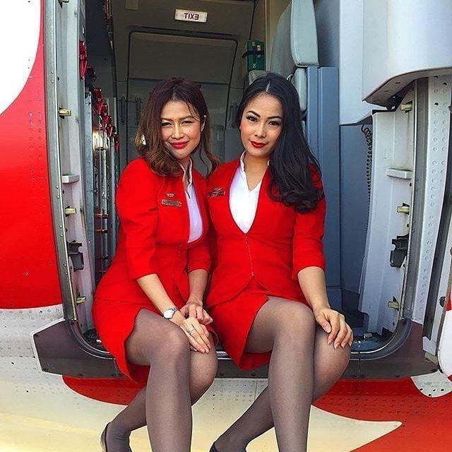 25P Asian air hostess
