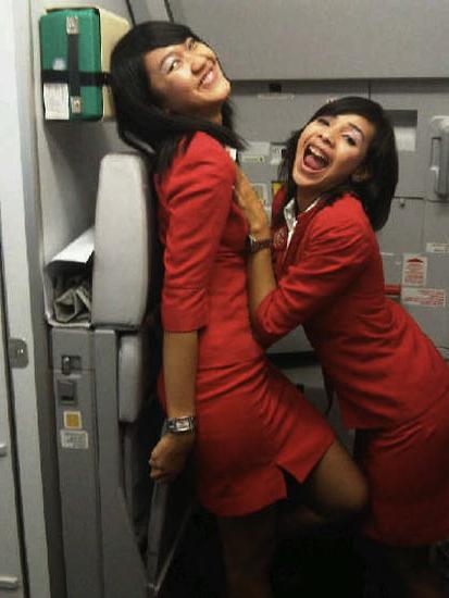 25P Asian air hostess