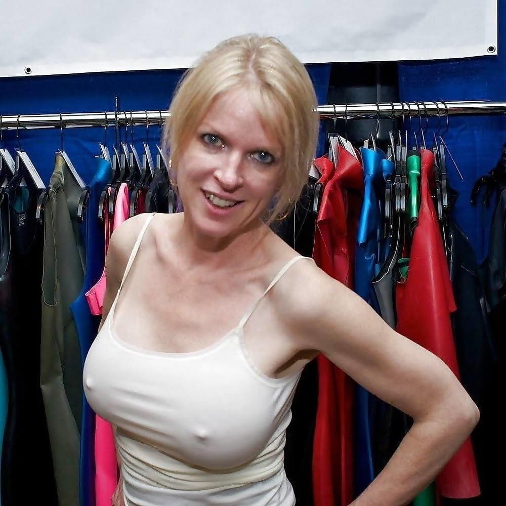 25P Braless sluts showing off their pokies nipples