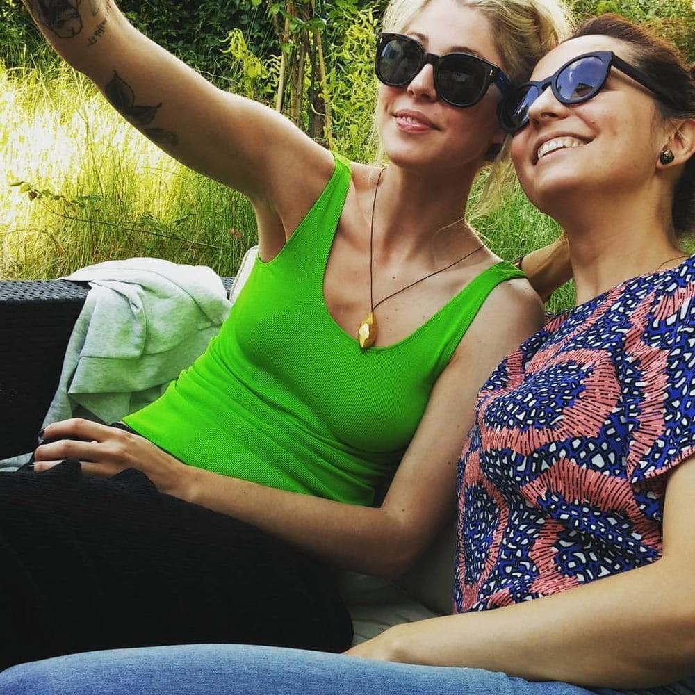 25P Braless sluts showing off their pokies nipples