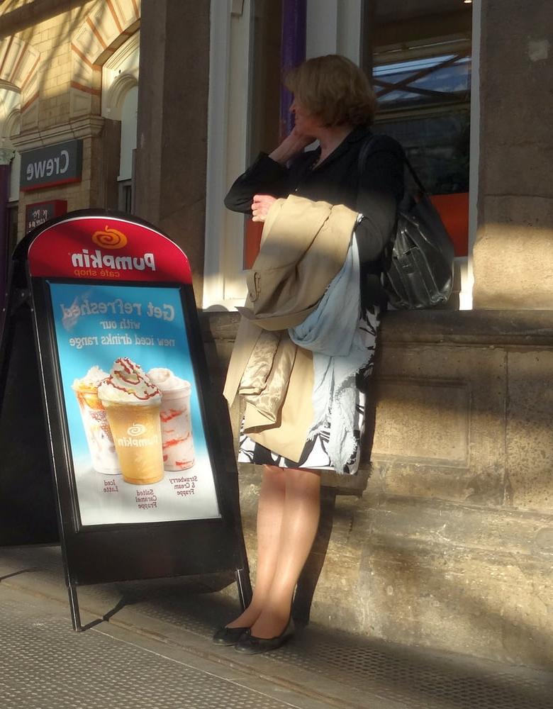 16P Street Pantyhose - Tan Pantyhose Granny