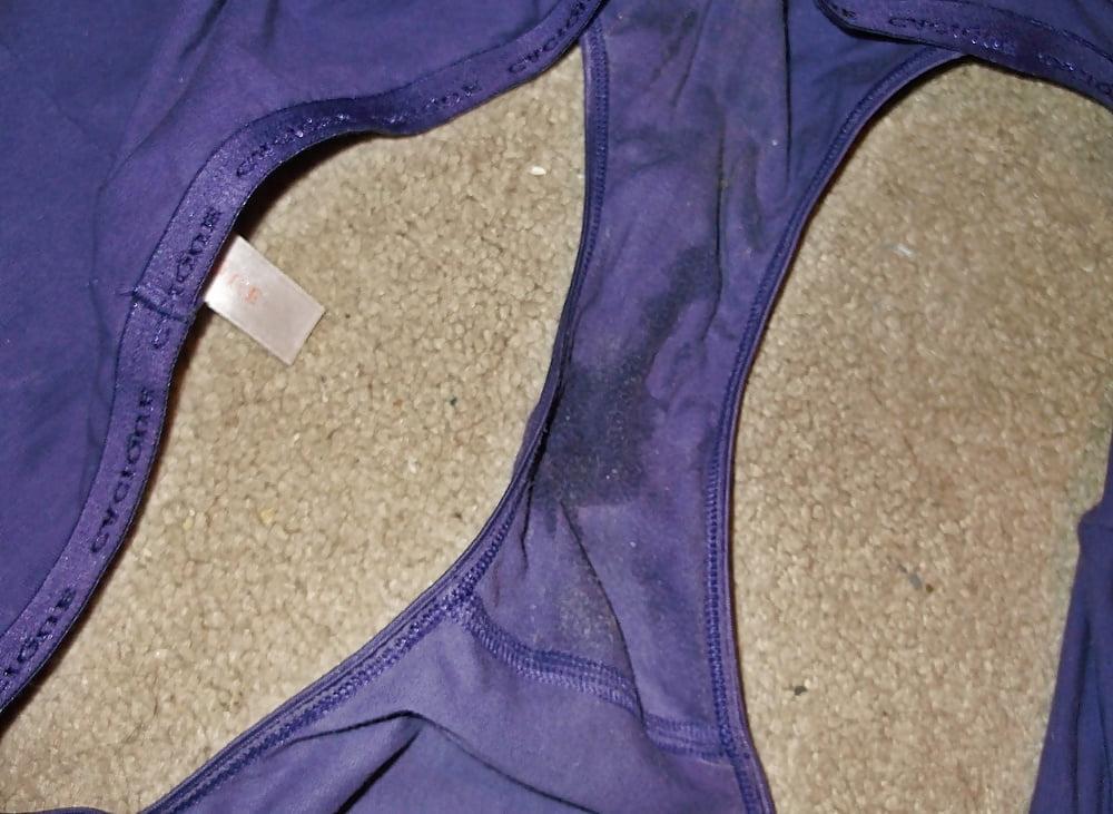 15P Granny Whore Creamy  Panties