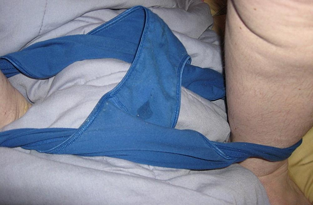 15P Granny Whore Creamy  Panties