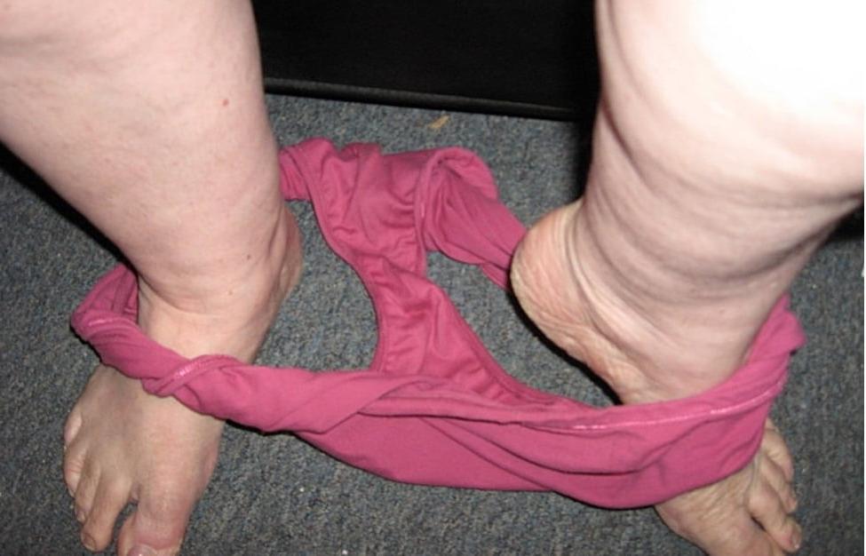 15P Granny Whore Creamy  Panties