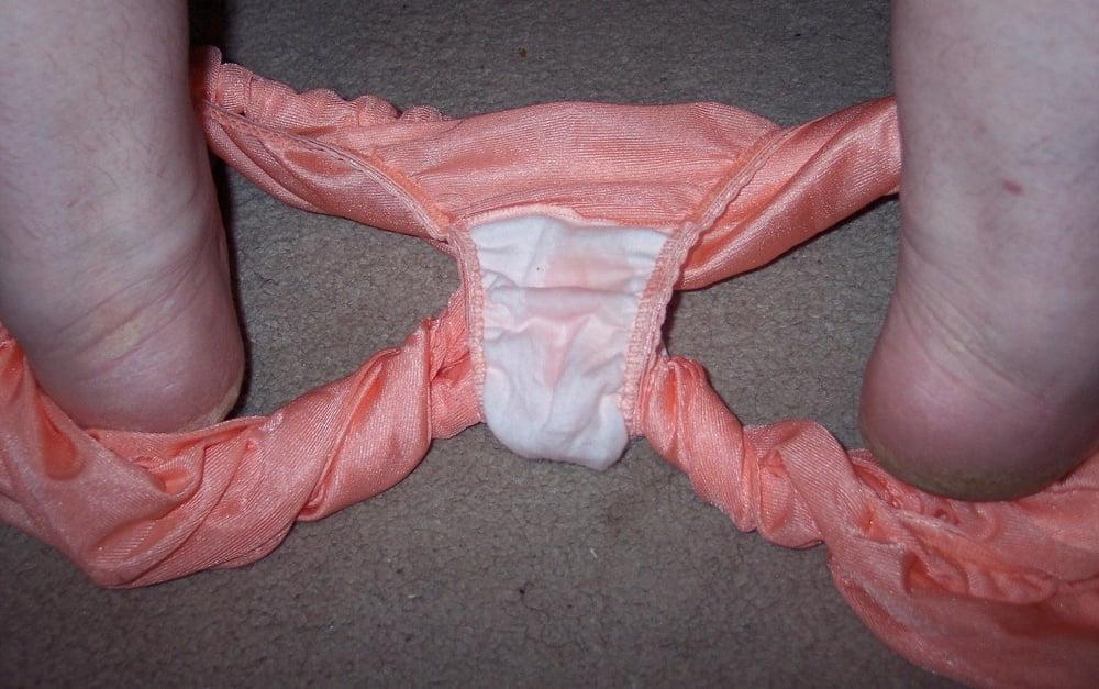 15P Granny Whore Creamy  Panties