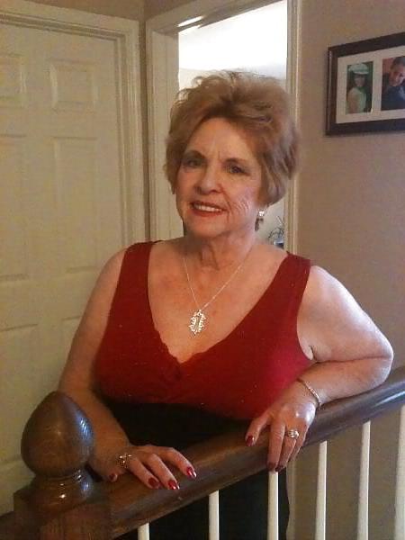 13P Non-nude Beautiful smiling granny redhead