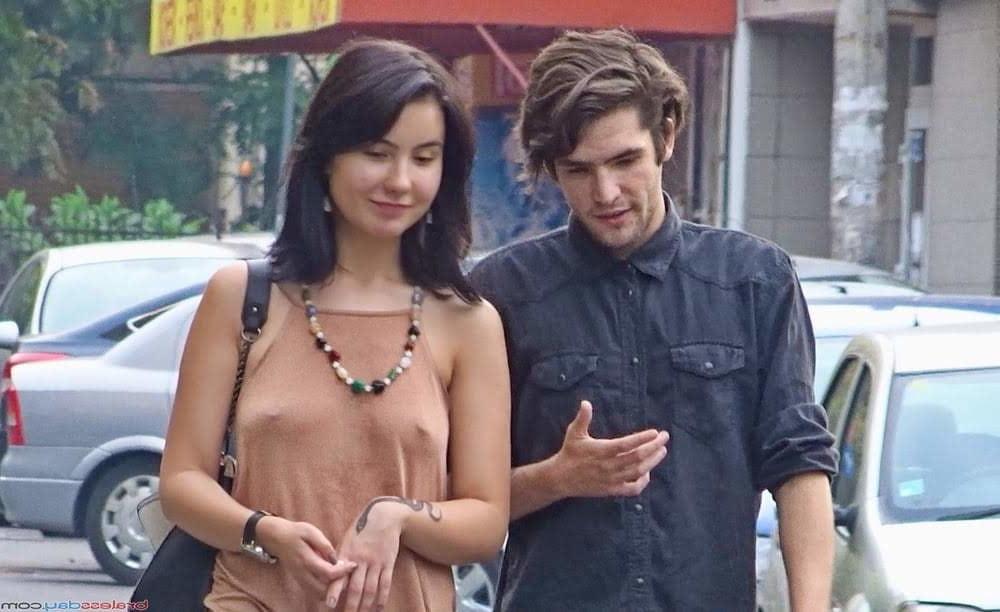 25P Proud braless sluts show off their nipples and pokies