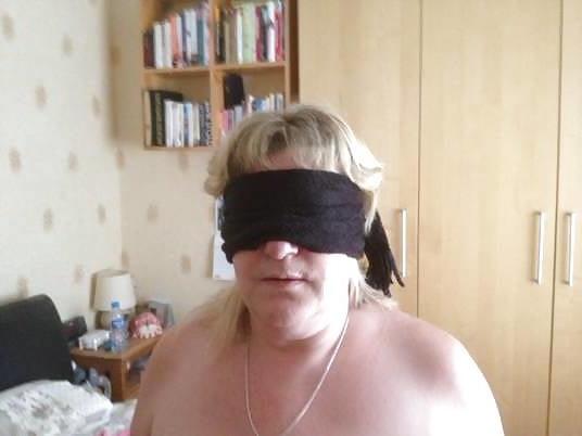 10P Big titted blonde granny sucking cock