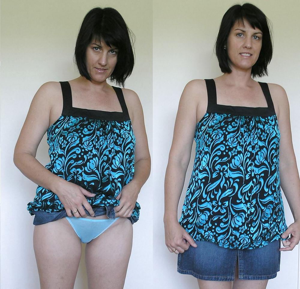 10P Married mature wife clothed unclothed pics