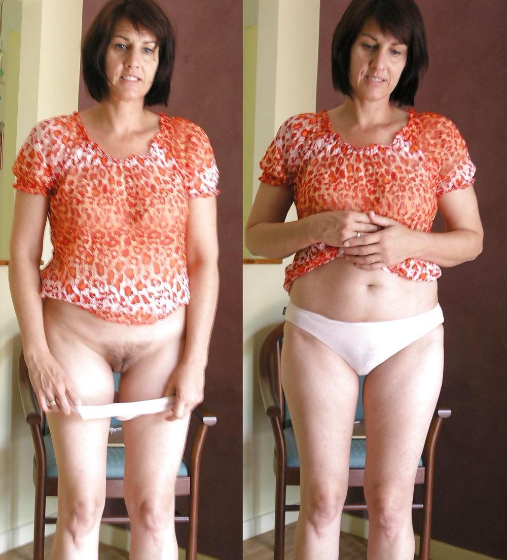 10P Married mature wife clothed unclothed pics