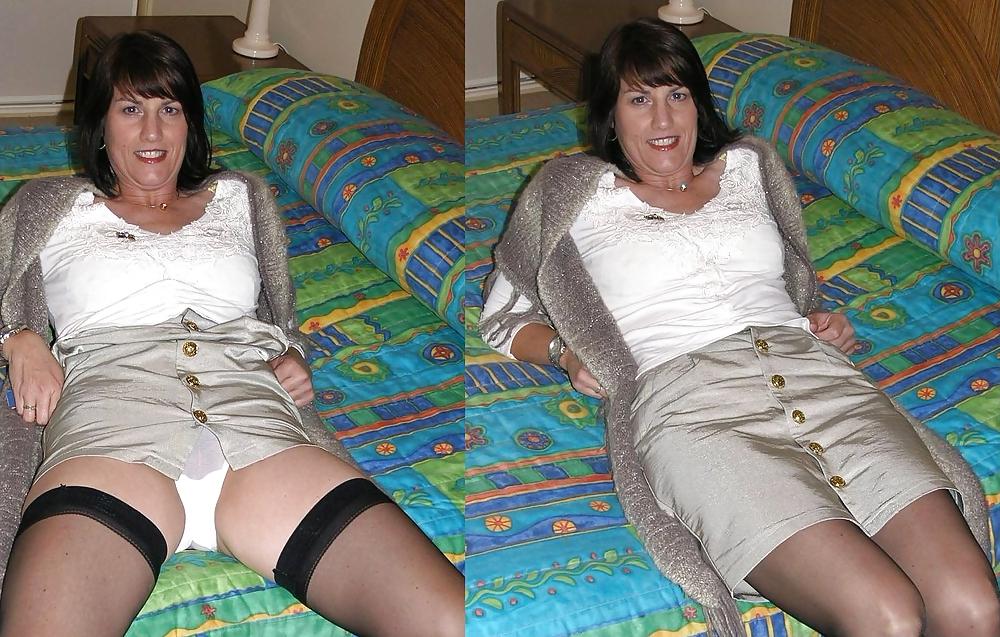 10P Married mature wife clothed unclothed pics