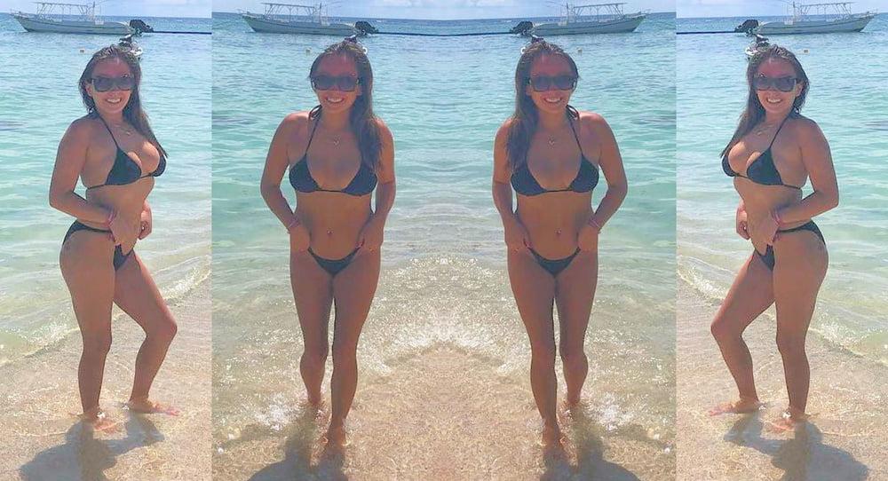 17P Jessy Bikini Teen Tiny Black String Bikini For Jerking Off