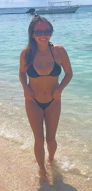 17P Jessy Bikini Teen Tiny Black String Bikini For Jerking Off