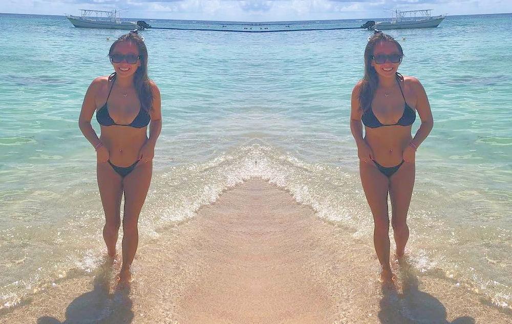 17P Jessy Bikini Teen Tiny Black String Bikini For Jerking Off