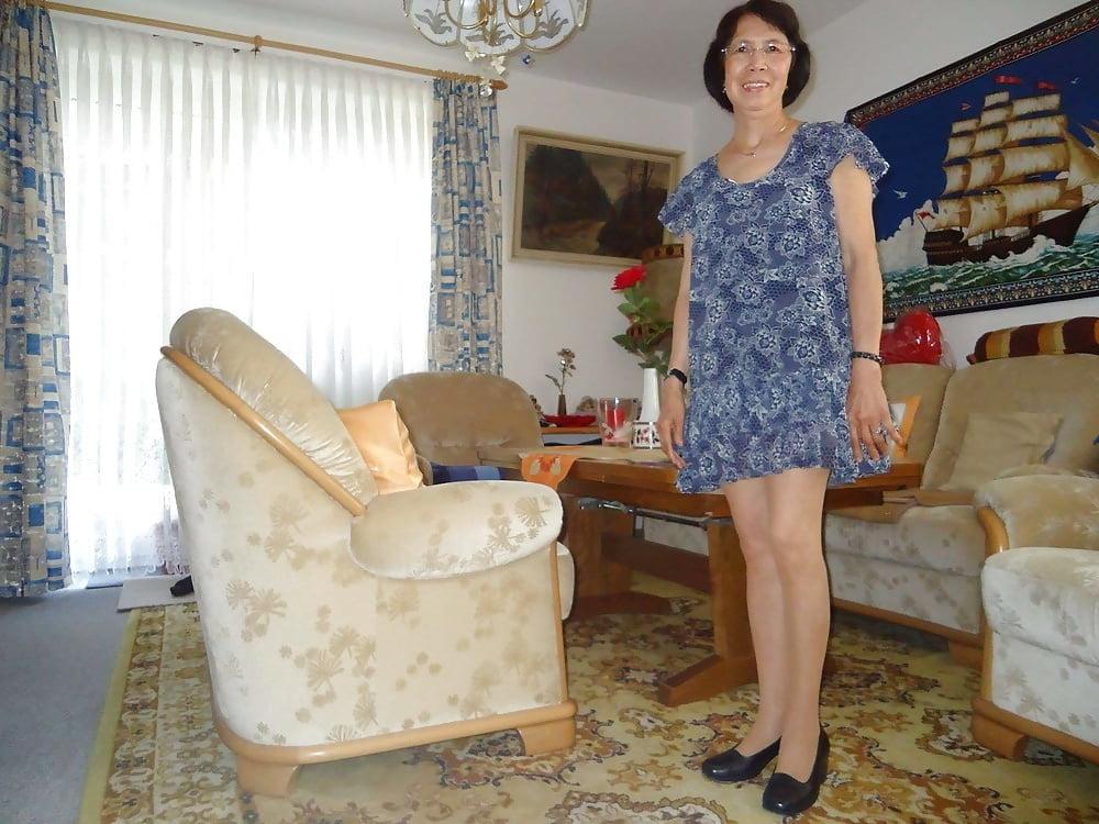 21P Beautiful non-nude asian granny posing