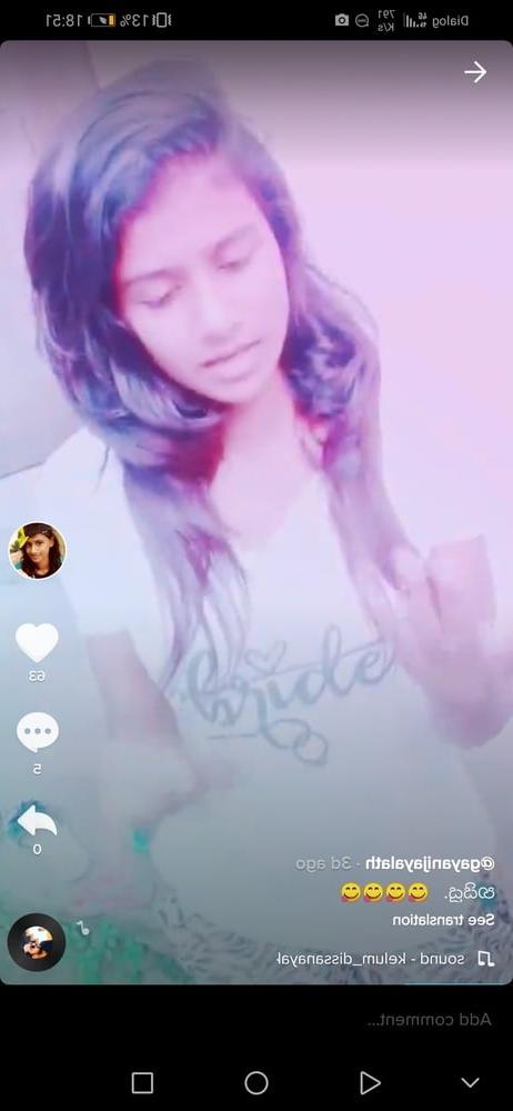 19P SInhala tik tok girl
