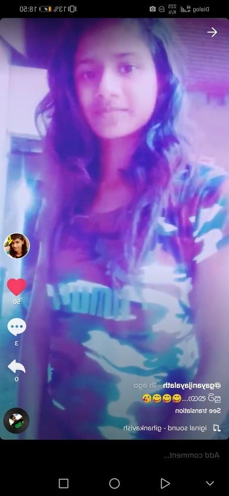 19P SInhala tik tok girl